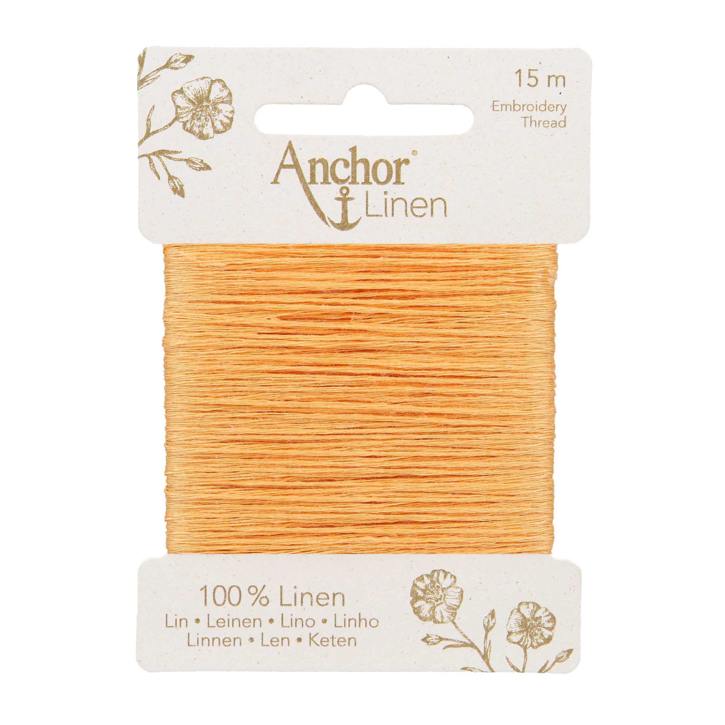 Philcot Thread Anchor Linen Thread 15m 0010 Apricot - The Thread Box UK