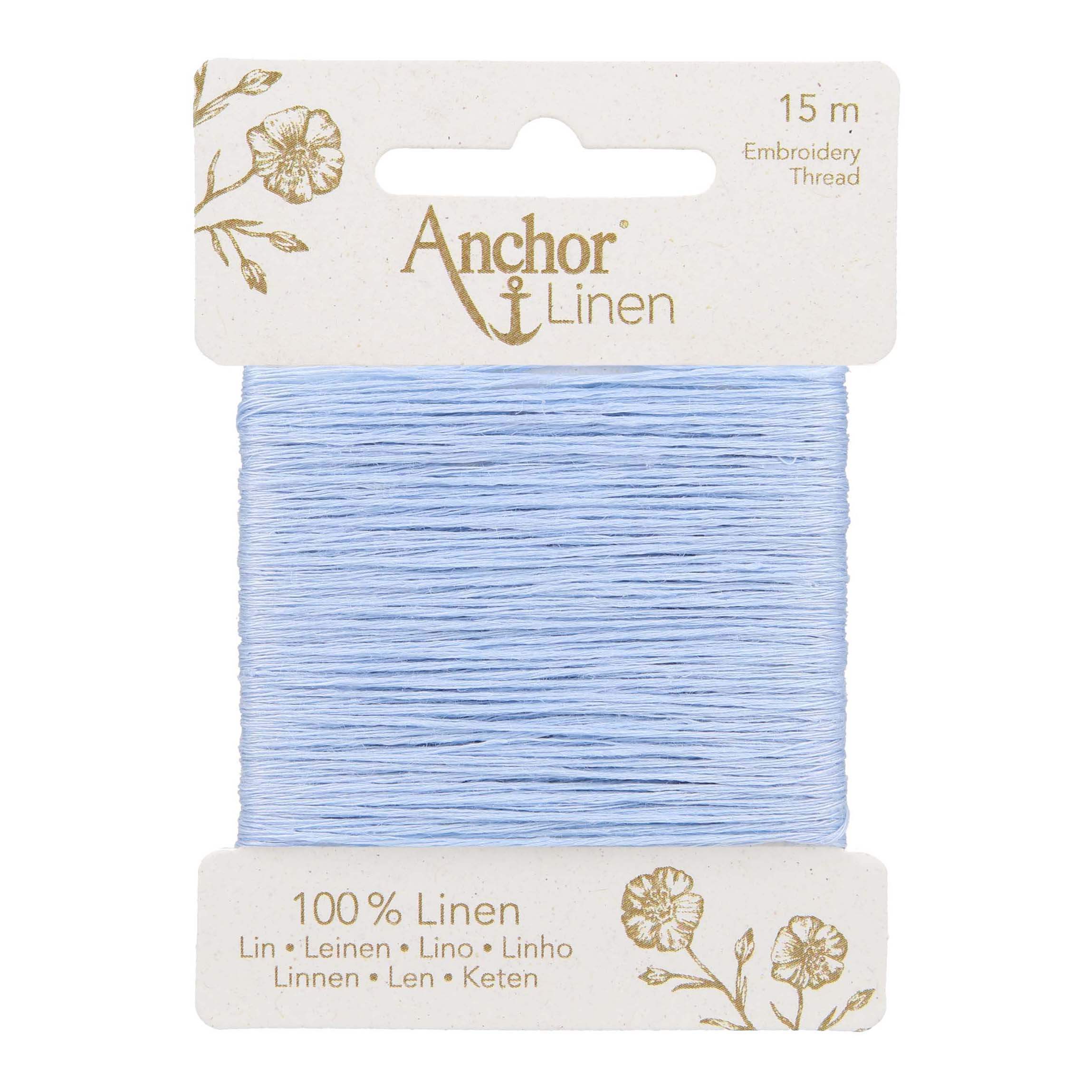 Metoo Line Thread Anchor Linen Thread 15m 0031Forget Me Not - The Thread Box UK